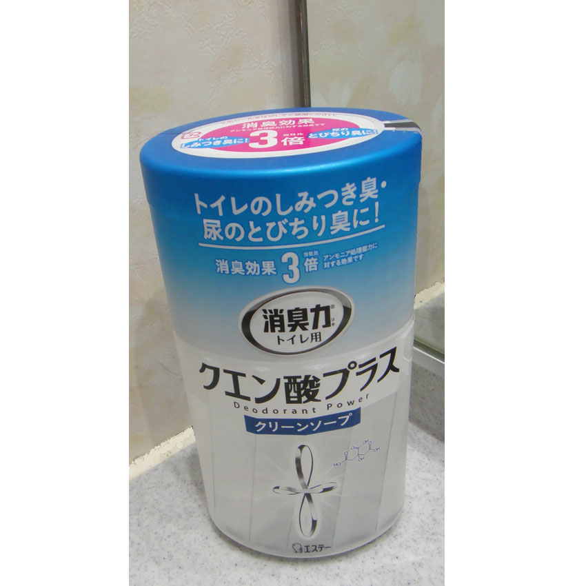 トイレ消臭剤／消臭力 トレイ用 クエン酸プラス クリーンソープ